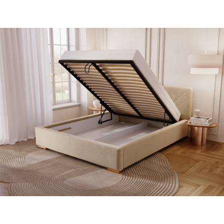 Nowoczesne Łóżko z pojemnikiem 160 x 200 cm DIORA